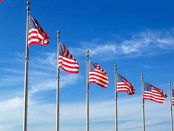 istock American Flags at the Washington Monument 491937486
