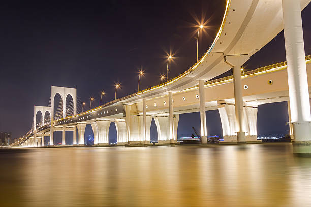 istock Macau, China 2015 : The night of Sai Van bridge 491937724
