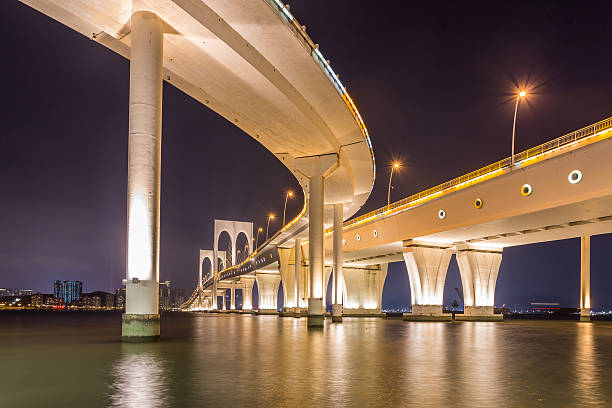 istock Macau, China 2015 : The night of Sai Van bridge 491937746