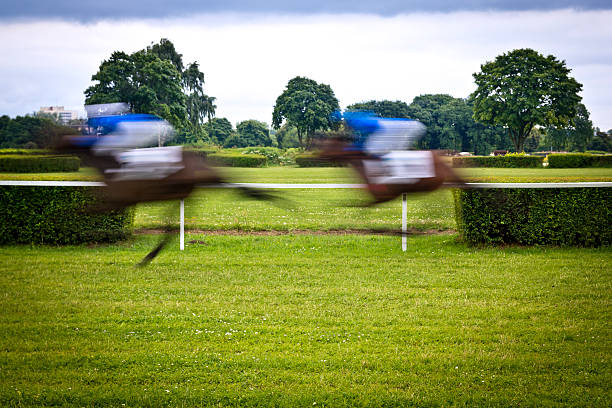 Horse Racing  in motion blur