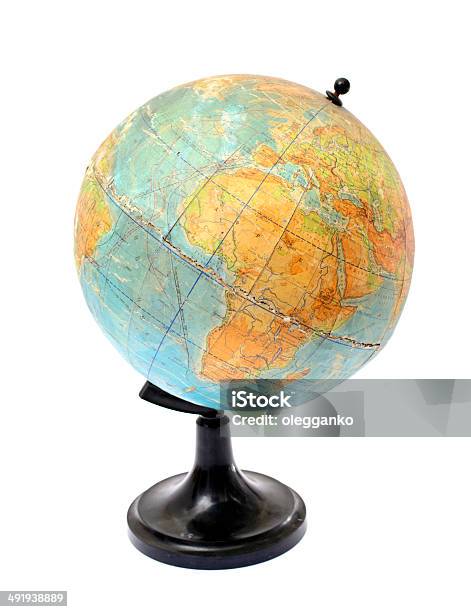 Globe Isolated On White Background Stock Photo - Download Image Now - Business, Cartography, Communication