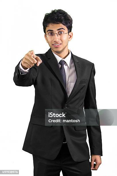 Young Professional Pointing At You Stock Photo - Download Image Now - 20-24 Years, 20-29 Years, 2015