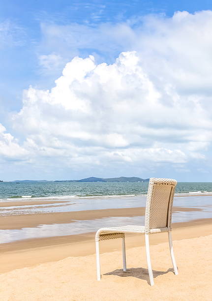 의자 해변 스톡 사진