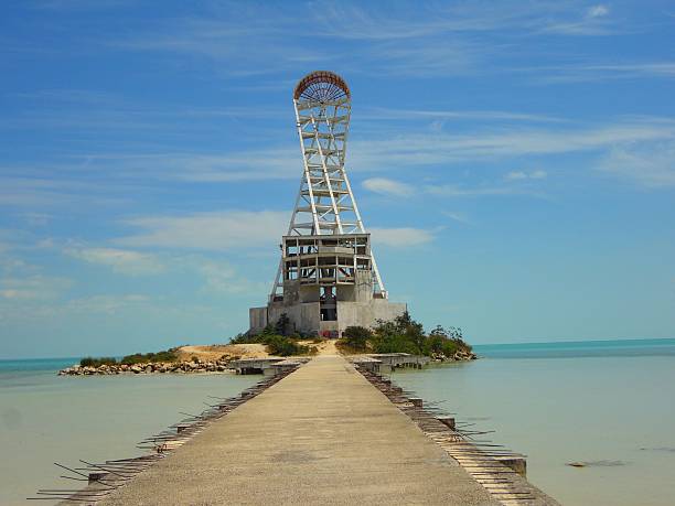 istock Chetumal mexico beach summer  lighthouse architecture Symbol and Landmark 491941925