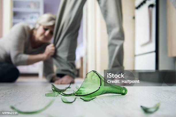 Domestic Violence Stock Photo - Download Image Now - 50-59 Years, Abuse, Adult