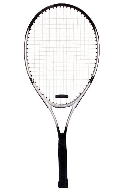 close-up de uma raquete de tênis - tennis indoors sport leisure games - fotografias e filmes do acervo
