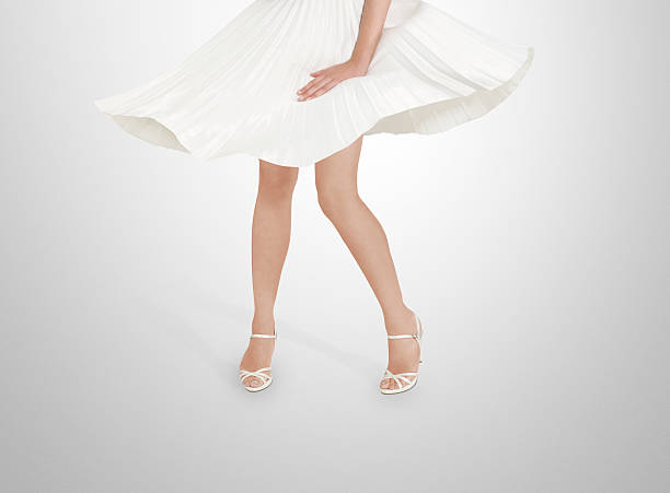 istock Women's legs in a skirt 491948024
