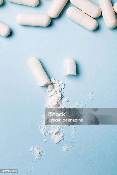 Open Capsule Stock Photo - Download Image Now - Capsule - Medicine, Open, Pill