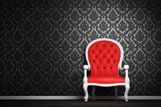 istock Modern interior with red armchair 491958343