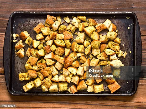 Crouton Stock Photo - Download Image Now - Baked, Bread, Close-up