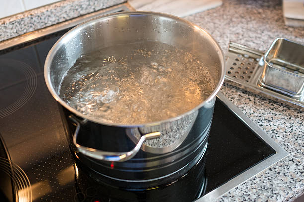 istock Water is cooking in a broiler 491960400