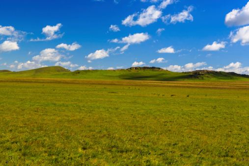 amazing grassland in inner Mongolia,China