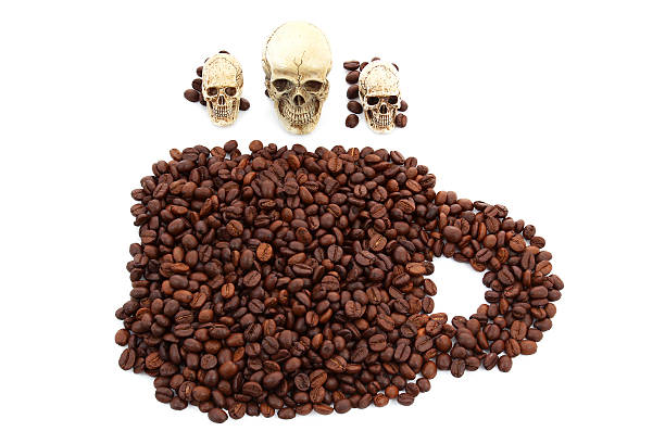 istock dead of coffee bean on white backtground 491962054