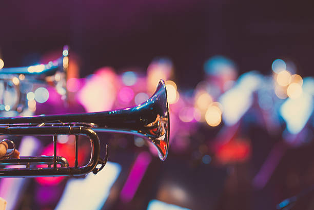 detail dari showband - trompet potret stok, foto, & gambar bebas royalti