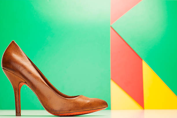 istock brown high heels shoes 491962931