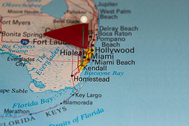 istock Kendall, FL, USA - Cities on Map Series 491963049