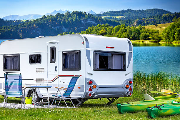 istock Trailer Home in the mountains 491963902