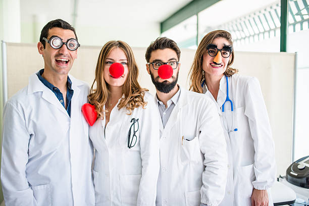 Funny doctors at the hospital Funny doctors at the hospital groucho marx disguise stock pictures, royalty-free photos & images