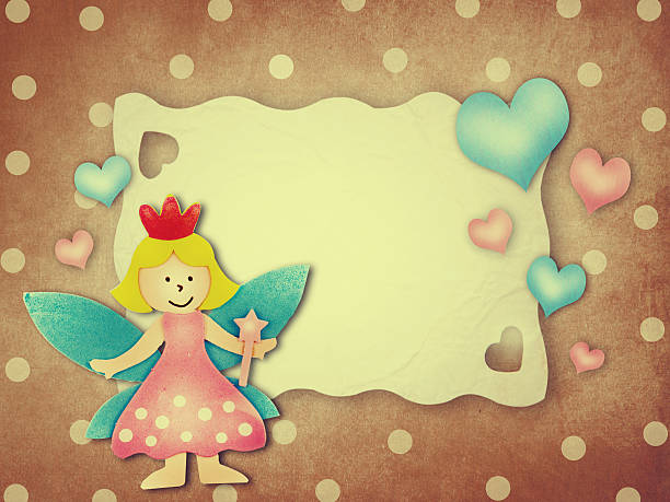 istock Baby girl arrival announcement card with princess. 491971332