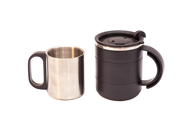 istock Thermos Travel Mugs on white background 491972542