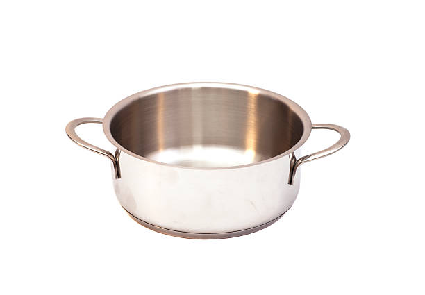 istock Stainless steel pot without cover 491972790