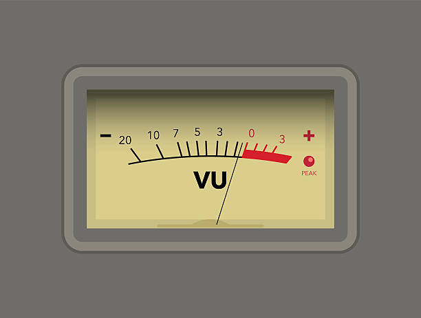 Vu Meter Vector Stock Illustration - Download Image Now - Vector,  Measuring, Amplifier - iStock