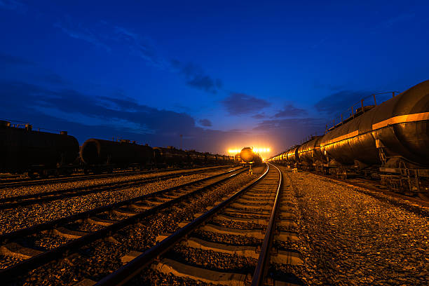 istock Railways and oil tank 491974960