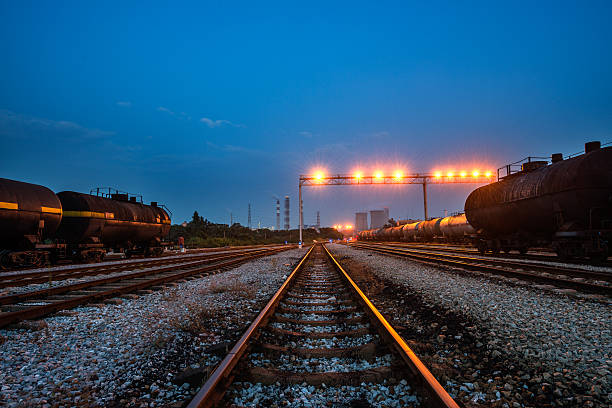 istock Railways and oil tank 491975664