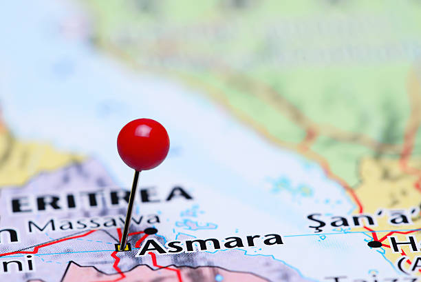 istock Asmara pinned on a map of Asia 491976214