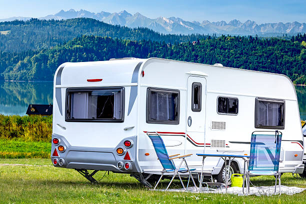 istock Trailer Home in the mountains 491976640