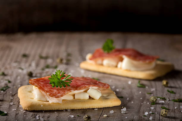 istock Appetizers with salami and cheese 491977156