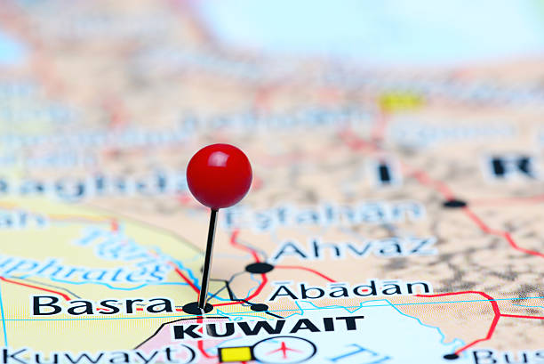 istock Basra pinned on a map of Asia 491979256