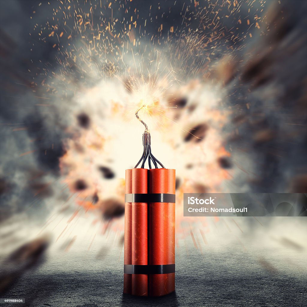 Dynamate Exploding Dynamite Exploding Stock Photo - Download Image Now - 2015, Backgrounds ...