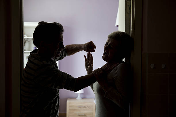 violência doméstica - bedroom authority indoors home interior imagens e fotografias de stock