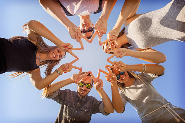 istock Young friends having fun at sunny day 491991000