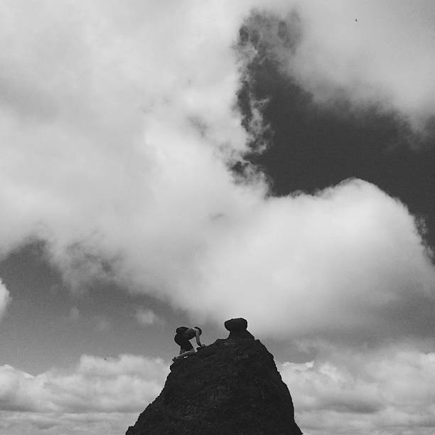 istock Epic Hiker Climbing to the Top 491991023