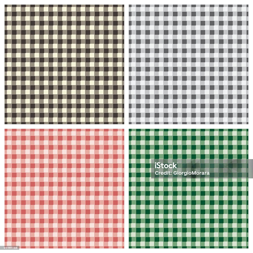 Checkerd Farm Pattern Checkered Pattern Stock Illustration - Download Image Now - 2015 ...