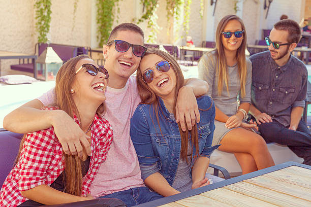 istock Young friends smiling and having fun 491991514