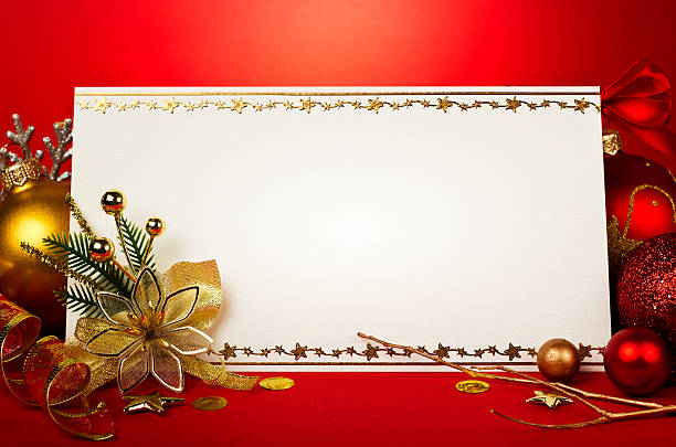 istock Christmas card with space and christmas decoration 491994097