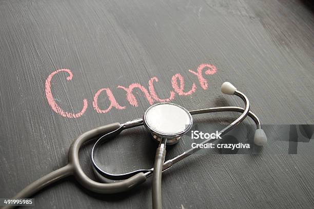 Stethoscope With Concept Of Cancer Stock Photo - Download Image Now - Cancer - Illness, Cardiologist, Concepts