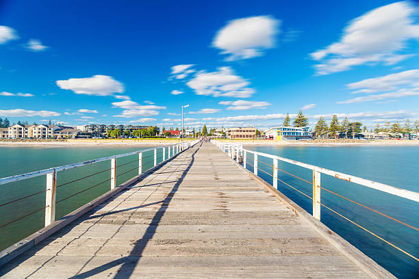 istock Long exposure shot of a jetty in a beach 491996479
