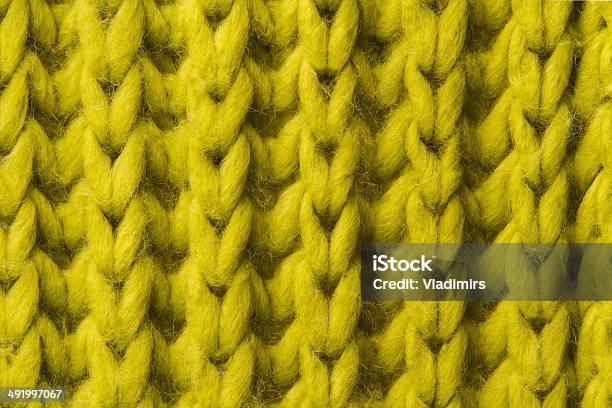 Woolen Texture Background Knitted Wool Fabric Green Hairy Fluffy Textile Stock Photo - Download Image Now