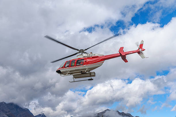 istock Helicopter in the air 492001318