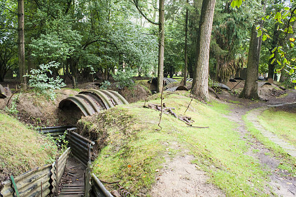trenches of the First World War in belgium