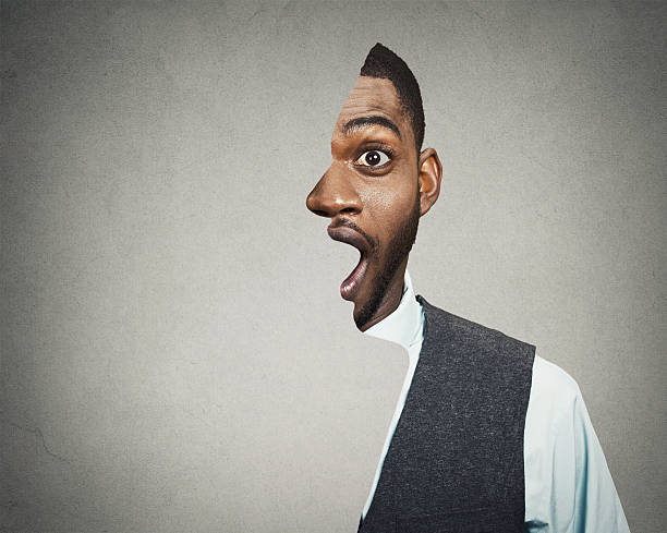 Shocked, surprised business man foto