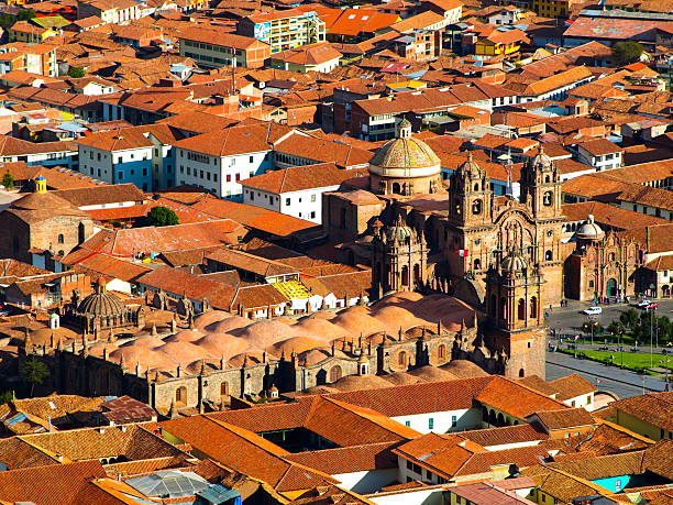 istock Aerial view of Cusco Cathedral 492004780