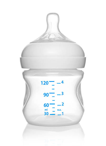 istock Baby bottle for milk . 492005926