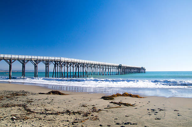 istock Long pier off California Coast 492007524