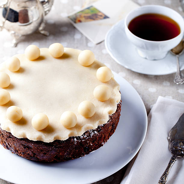 istock Traditional English Easter cake with marzipan 492009072