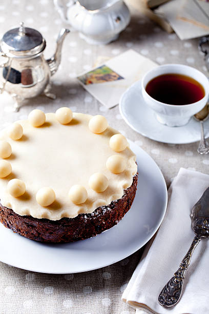 istock Traditional English Easter cake with marzipan 492009084